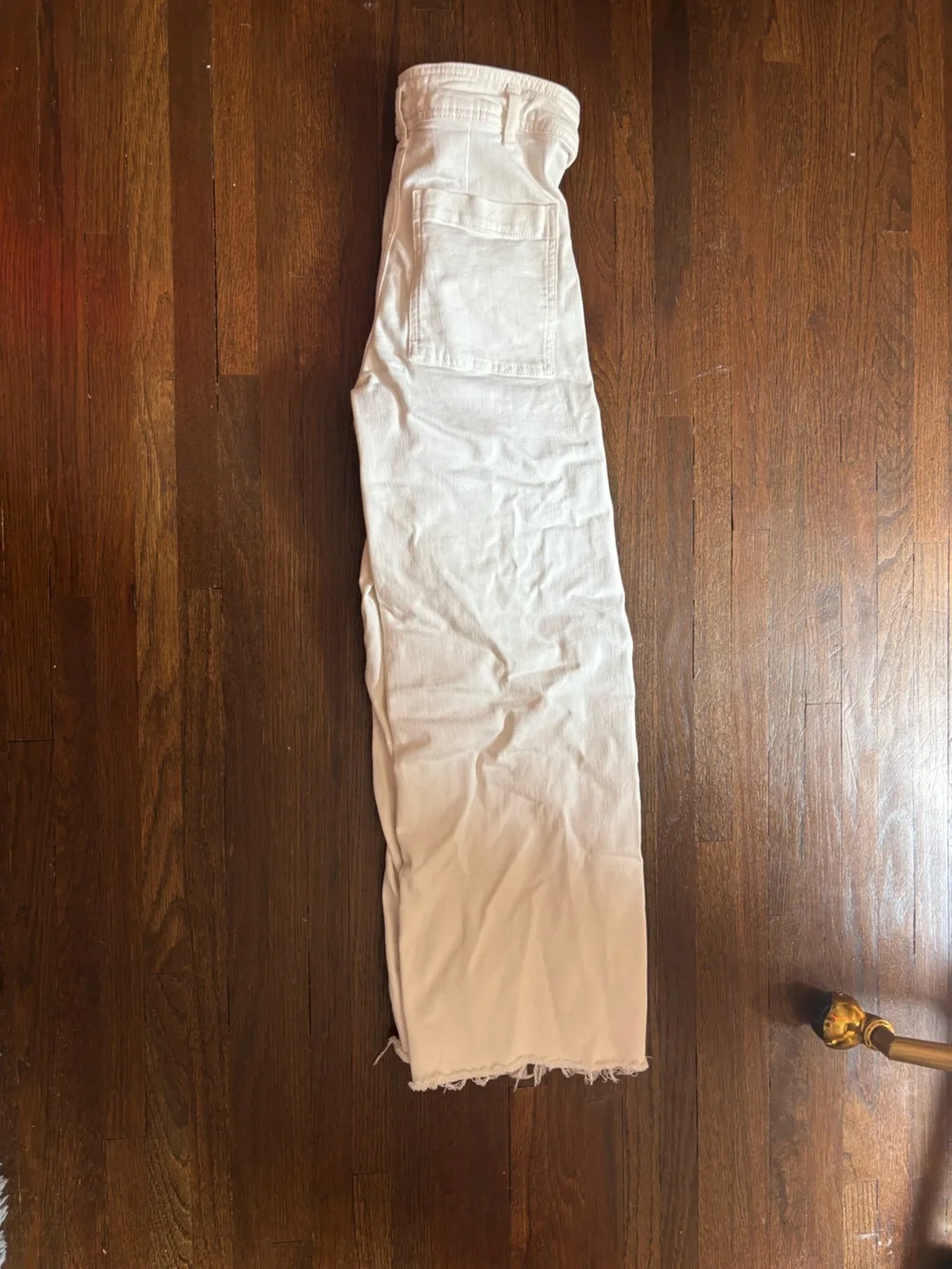Zara White High-Rise Jeans